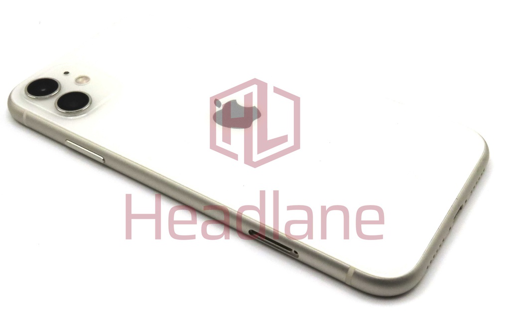 Apple iPhone 11 Back / Battery Cover + Small Parts - White (Pulled - Grade B)