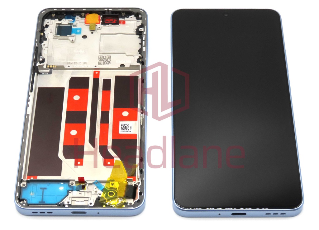 Oppo CPH2603 Reno11 F 5G / F25 Pro 5G LCD Display / Screen + Touch - Blue