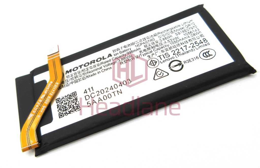 Motorola XT2451 Razr 50 Ultra QR10 1050mAh Battery