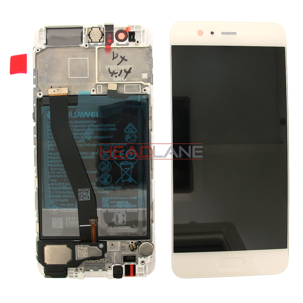 Huawei P10 Premium LCD Display / Screen + Touch + Battery Assembly - Green