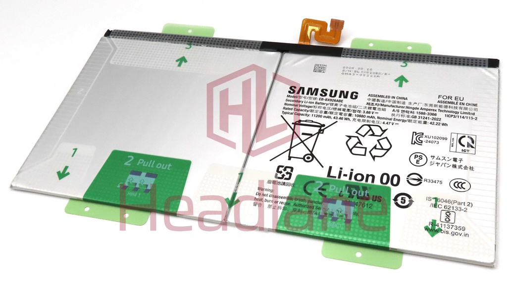 Samsung SM-X920 X926 Galaxy Tab S10 Ultra (WiFi / 5G) EB-BX926ABE 11200mAh Internal Battery