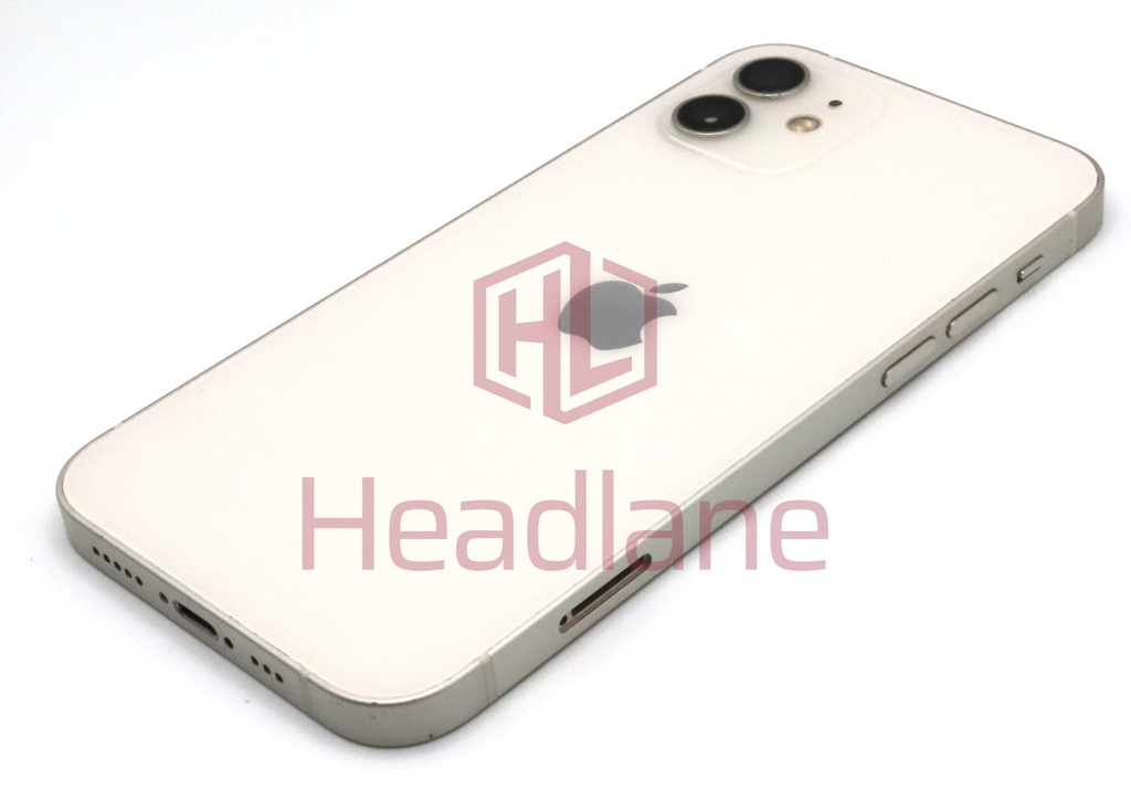 Apple iPhone 12 Back / Battery Cover + Small Parts - Silver (Pulled - Grade C)