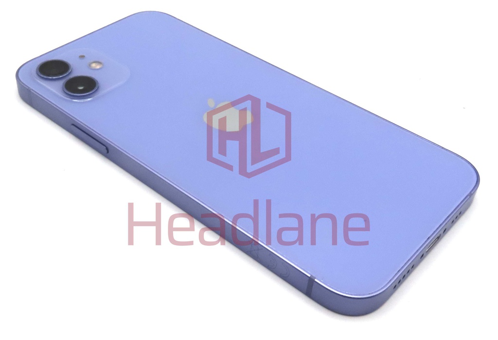 iPhone 12 Back / Battery Cover + Small Parts - Purple (Pulled - Grade C)