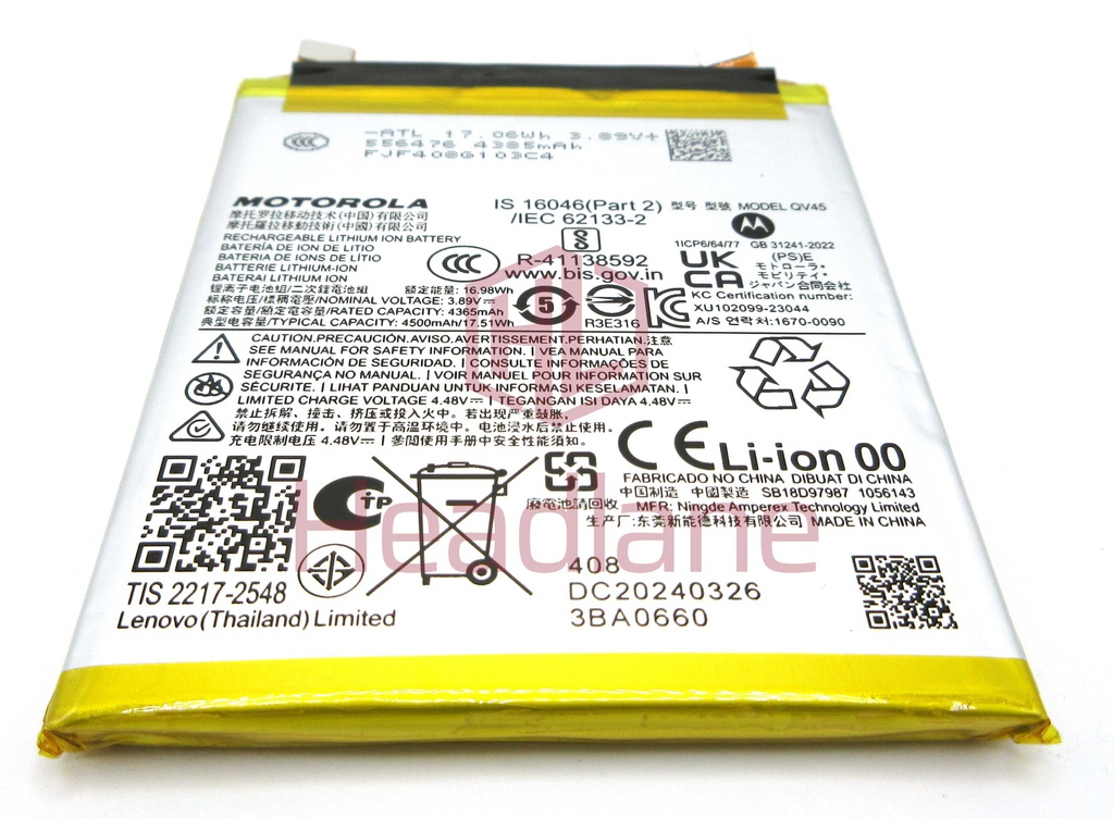 Motorola XT2401 Edge 50 Ultra QV45 4500mAh Battery