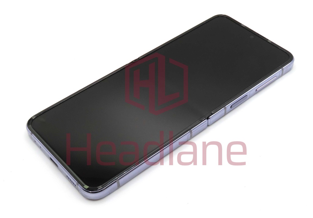 Samsung SM-F721 Galaxy Z Flip4 5G LCD Display / Screen + Touch + Battery - Bora Purple
