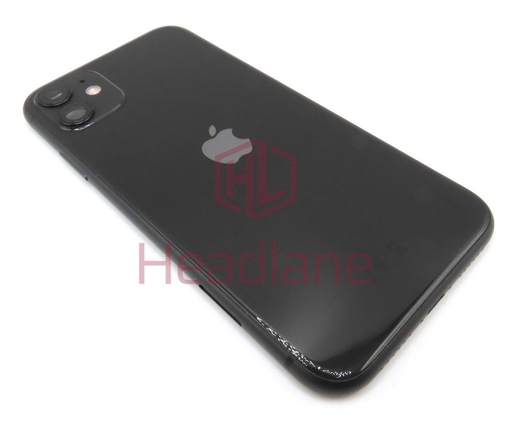 Apple iPhone 11 Back / Battery Cover + Small Parts - Black (Pulled - Grade A) (No Camera)