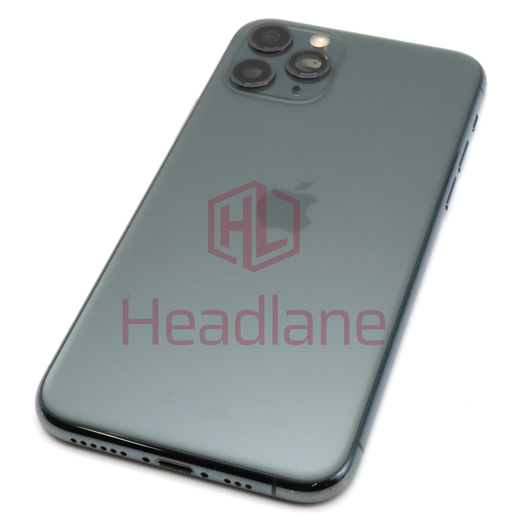 Apple iPhone 11 Pro Back / Battery Cover + Small Parts - Green (Pulled - Grade B) (No Camera)