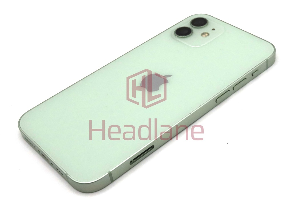 iPhone 12 Back / Battery Cover + Small Parts - Green (Pulled - Grade C) (No Camera)
