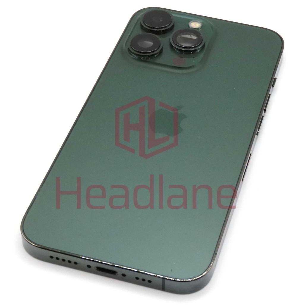 iPhone 13 Pro Back / Battery Cover + Small Parts - Green (Pulled - Grade B) (No Camera)