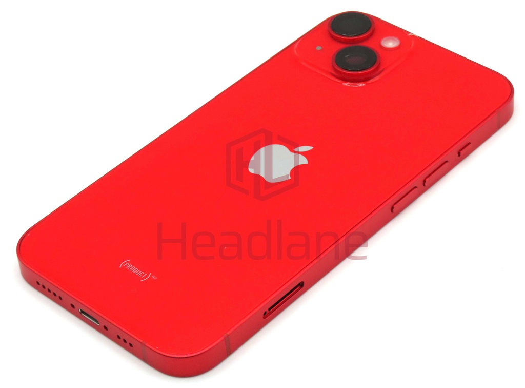 iPhone 14 Back / Battery Cover + Small Parts - Red (Pulled - Grade A) (No Camera)