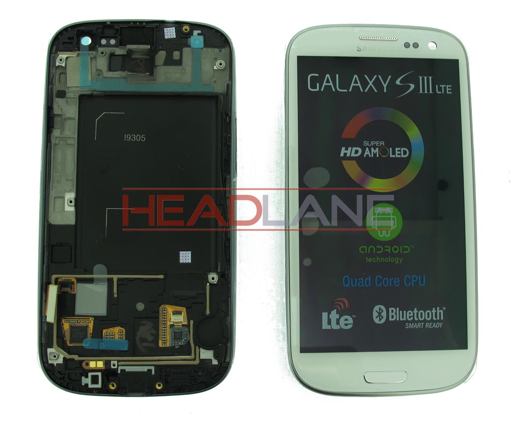 Samsung GT-I9305 Galaxy S3 LTE LCD Display / Screen + Touch - Ceramic White