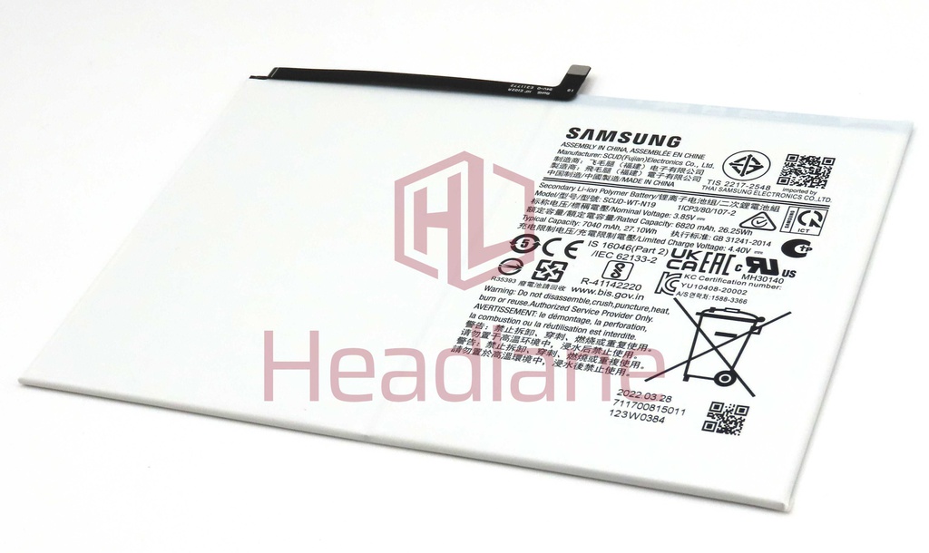 Samsung SM-T500 SM-T505 Galaxy Tab A7 10.4&quot; SCUD-WT-N19 7040mAh Internal Battery