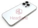 iPhone 14 Pro Back / Battery Cover + Small Parts - Silver (Pulled - Grade B) (No Camera)