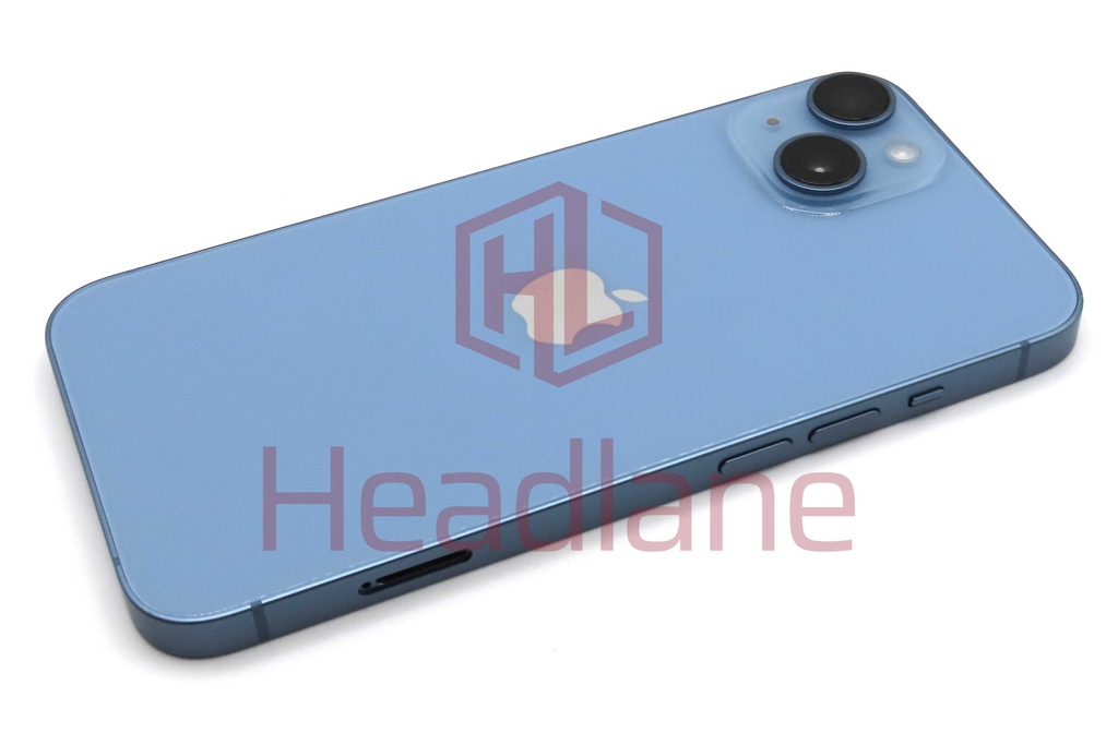 iPhone 14 Back / Battery Cover + Small Parts - Blue (Pulled - Grade C)