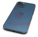 iPhone 12 Pro Max Back / Battery Cover + Small Parts - Blue (Pulled - Grade C) (No Camera)