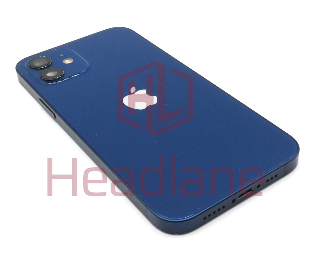 Apple iPhone 12 Back / Battery Cover + Small Parts - Blue (Pulled - Grade C) (No Camera)