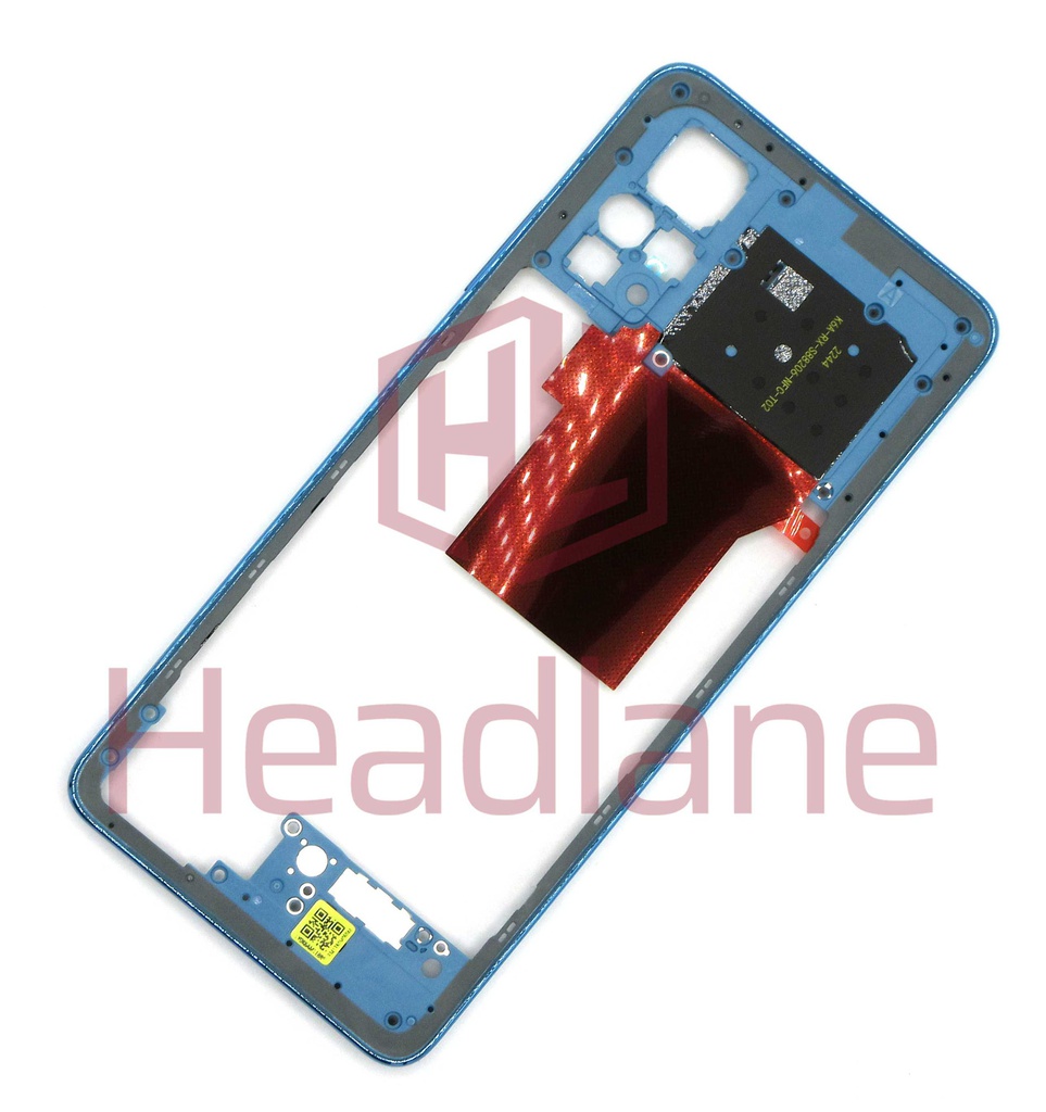 Xiaomi Redmi Note 12 Pro 4G Middle Cover / Chassis - Grey / Blue
