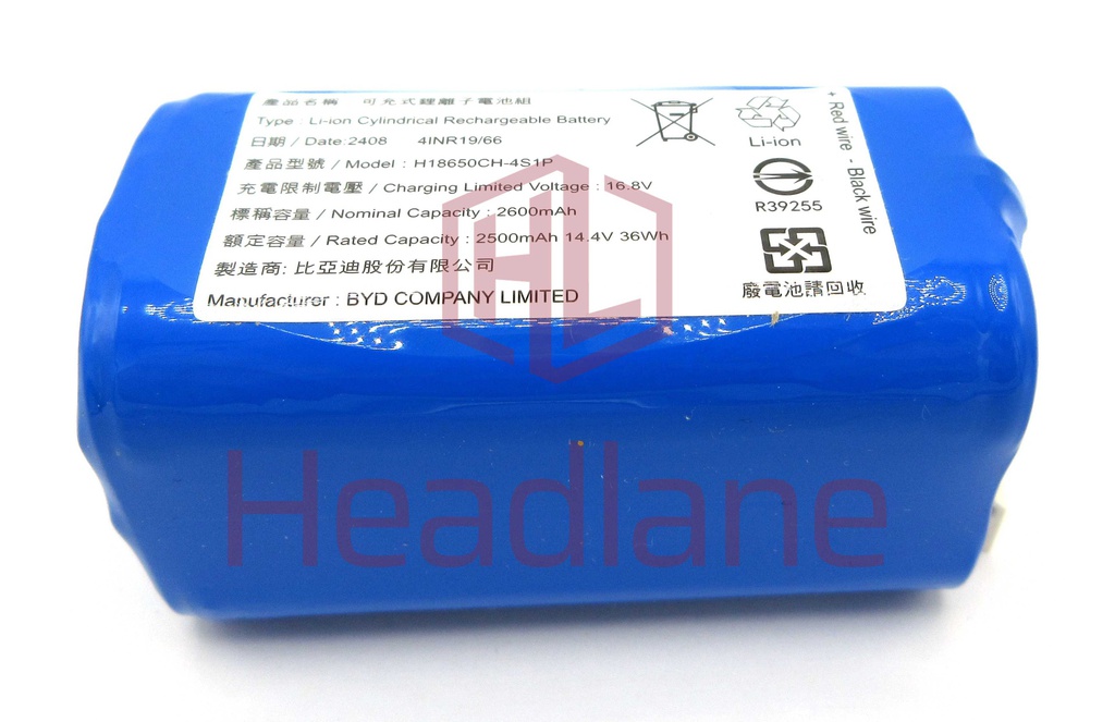 Xiaomi Mijia G1 Robot Vacuum H18650CH-4S1P 2600mAh Battery