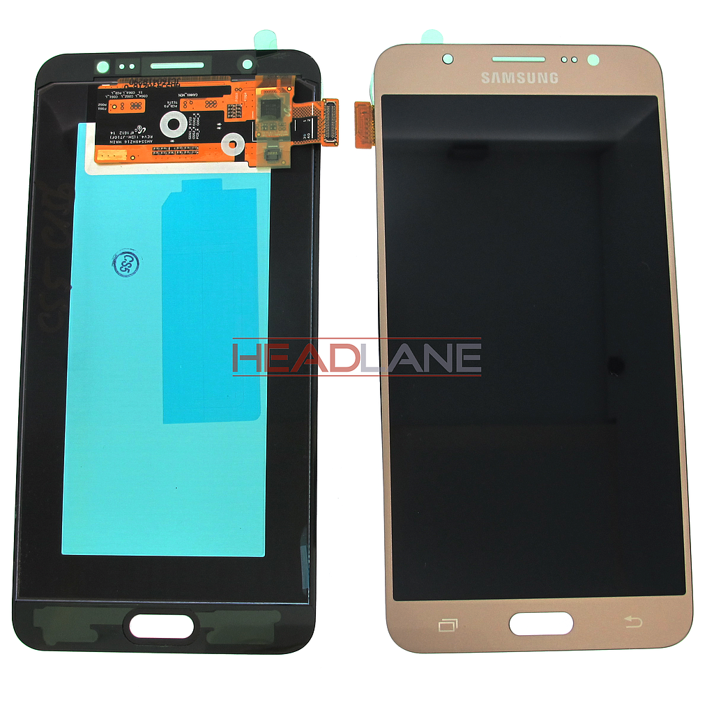 Samsung SM-J710 Galaxy J7 (2016) LCD Display / Screen + Touch - Gold (No Box)
