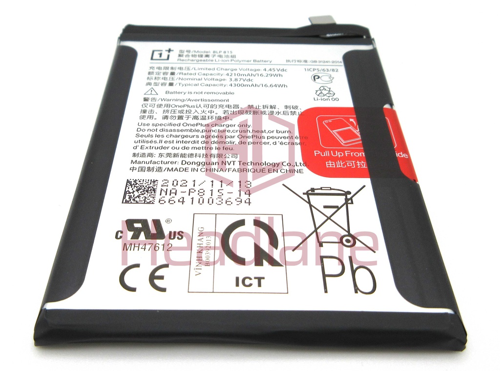 OnePlus Nord N10 BLP815 Internal Battery