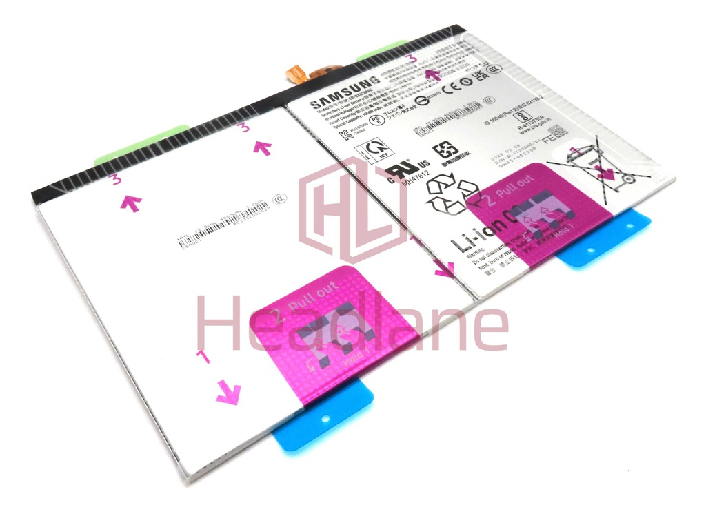 Samsung SM-X620 X626 X820 X826 Galaxy Tab S10 FE+ / S10+ (WiFi / 5G) EB-BX828ABE 10090mAh Internal Battery