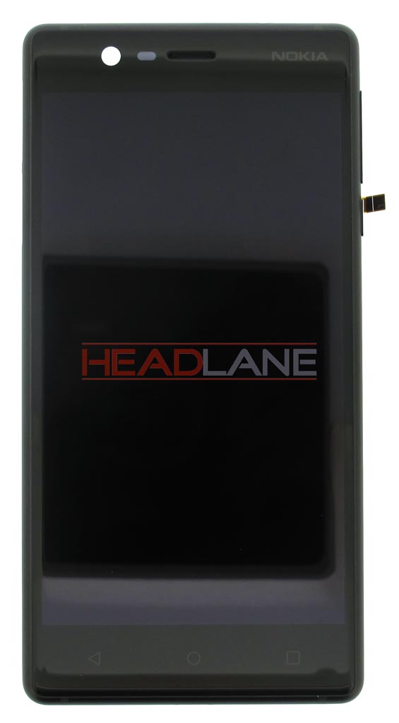 Nokia 3 LCD Display / Screen + Touch - Black (Type A - Dual SIM)