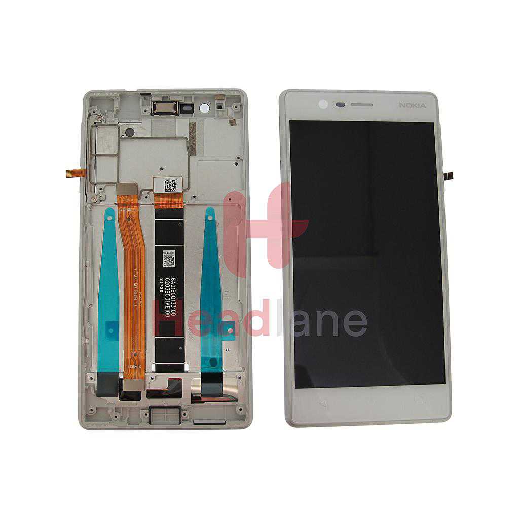 Nokia 3 LCD Display / Screen + Touch - Silver (Type A - Dual SIM)