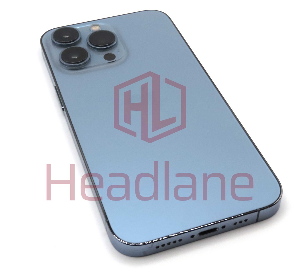 iPhone 13 Pro Back / Battery Cover + Small Parts - Blue (Pulled - Grade B)