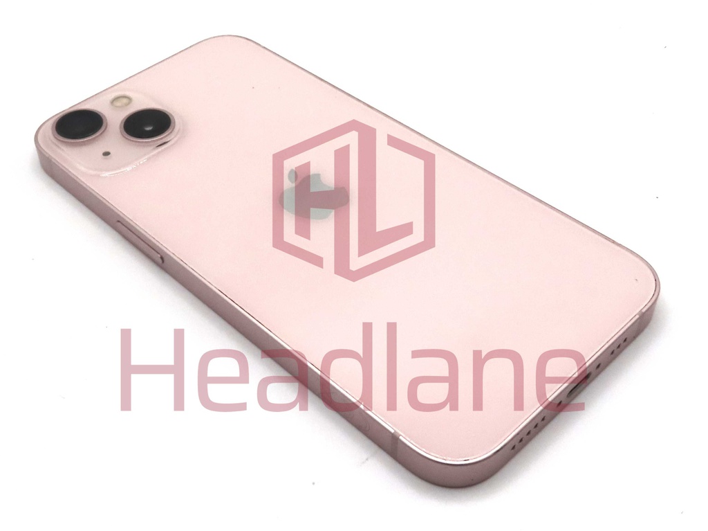 iPhone 13 Back / Battery Cover + Small Parts - Pink (Pulled - Grade B)