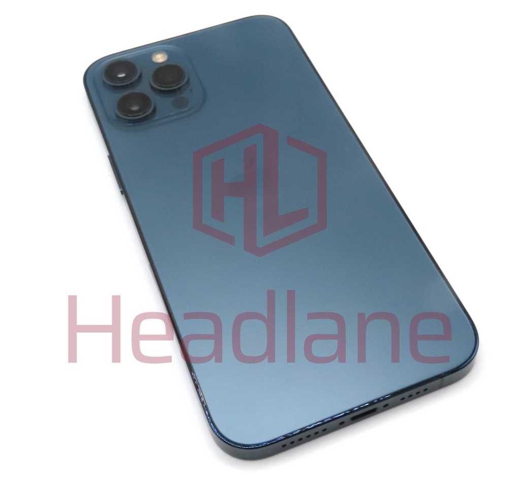 iPhone 12 Pro Max Back / Battery Cover + Small Parts - Blue (Pulled - Grade B) (USA Version)