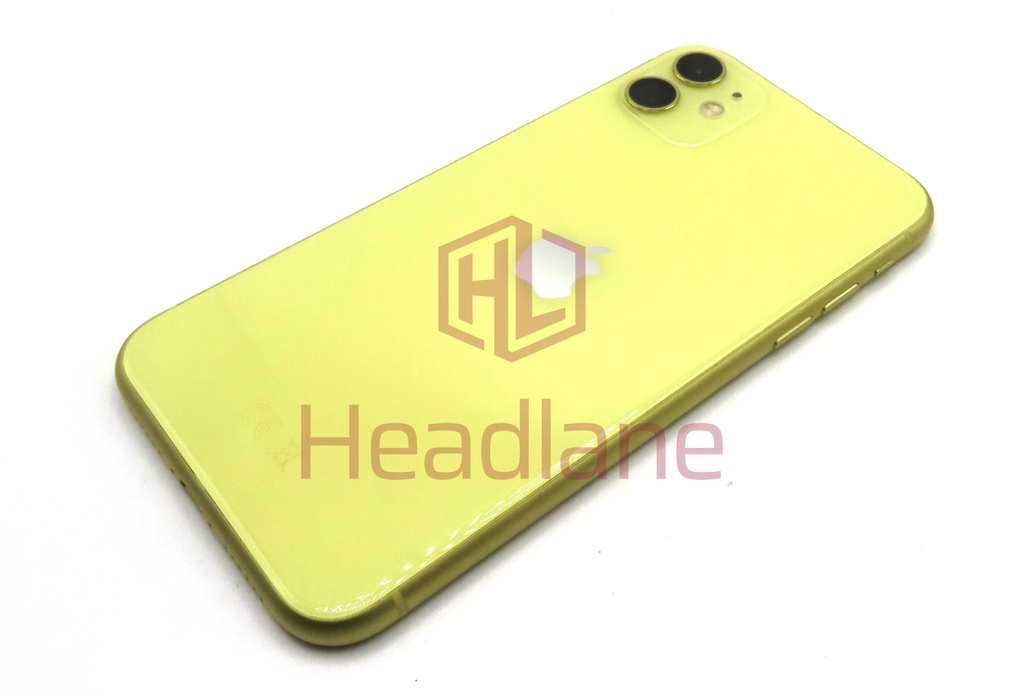 Apple iPhone 11 Back / Battery Cover + Small Parts - Yellow (Pulled - Grade C)