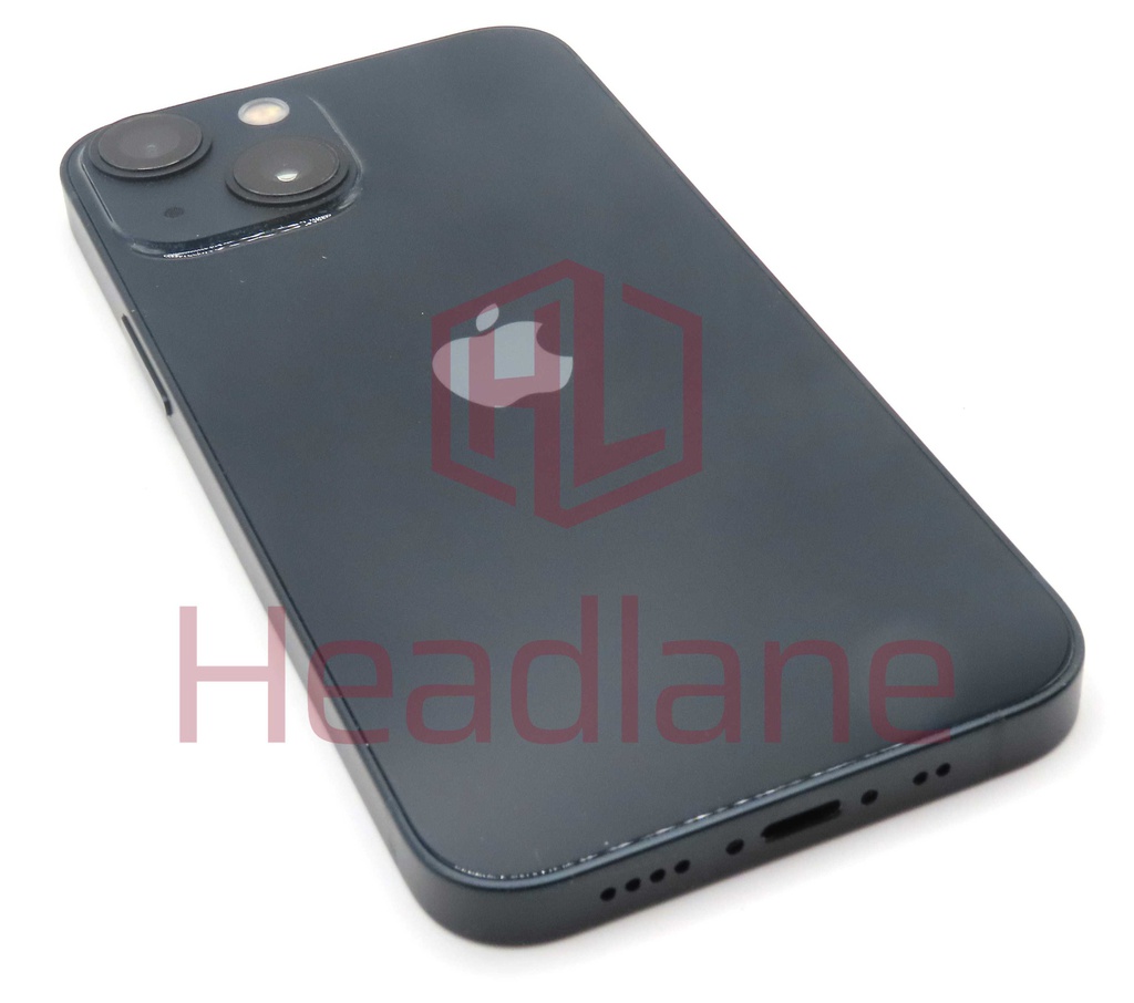 Apple iPhone 13 Mini Back / Battery Cover + Small Parts - Black (Pulled - Grade A)