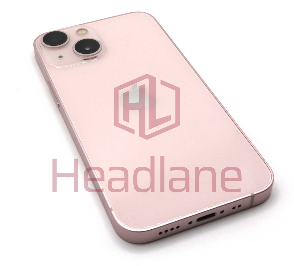 Apple iPhone 13 Mini Back / Battery Cover + Small Parts - Pink (Pulled - Grade A)
