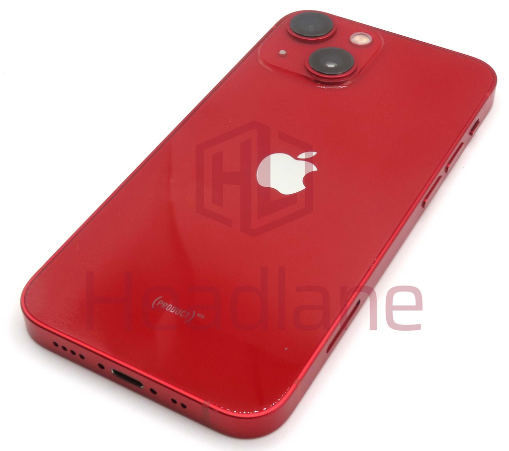 Apple iPhone 13 Mini Back / Battery Cover + Small Parts - Red (Pulled - Grade A)
