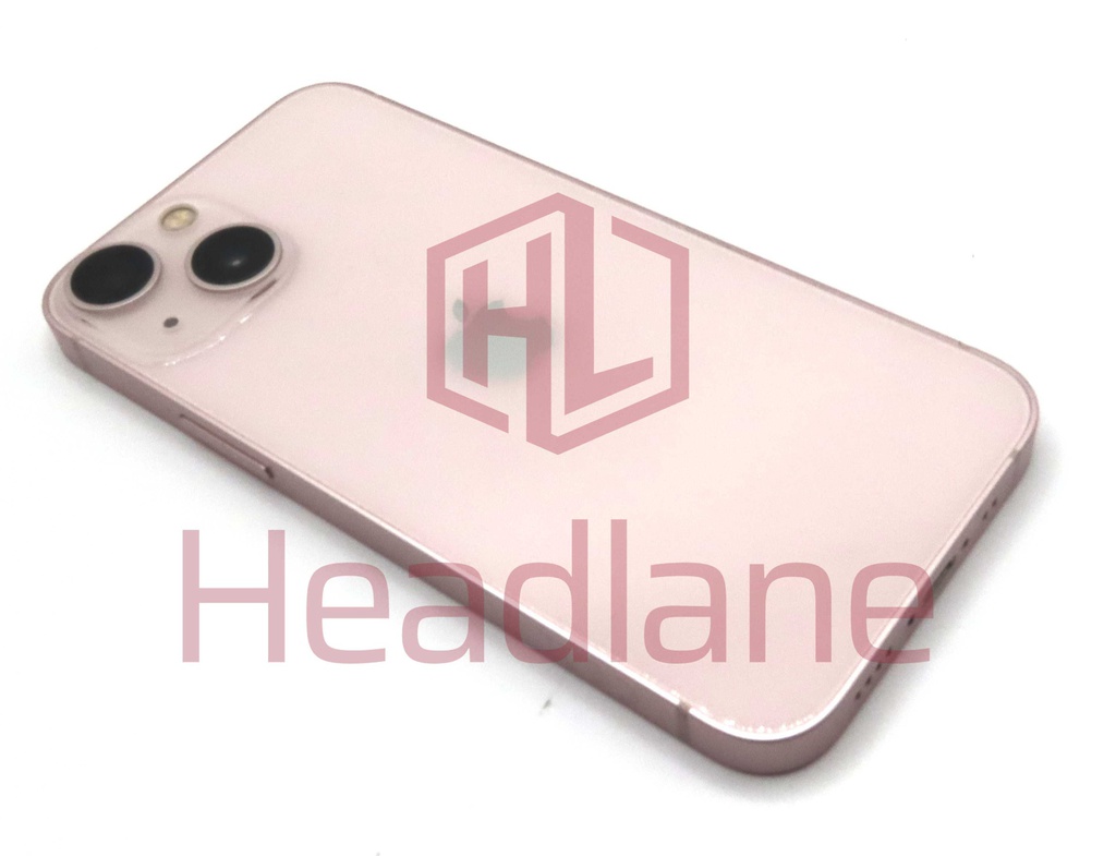 Apple iPhone 13 Mini Back / Battery Cover + Small Parts - Pink (Pulled - Grade B)