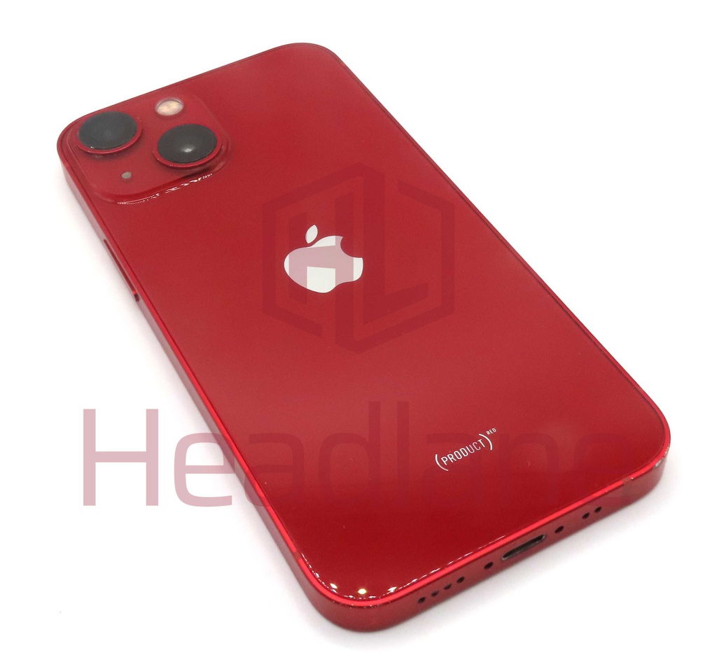 Apple iPhone 13 Mini Back / Battery Cover + Small Parts - Red (Pulled - Grade C)