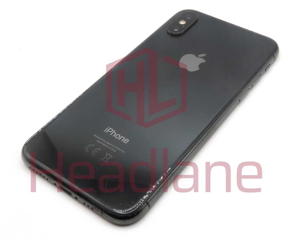 Apple iPhone XS Back / Battery Cover + Small Parts - Space Grey (Pulled - Grade C)