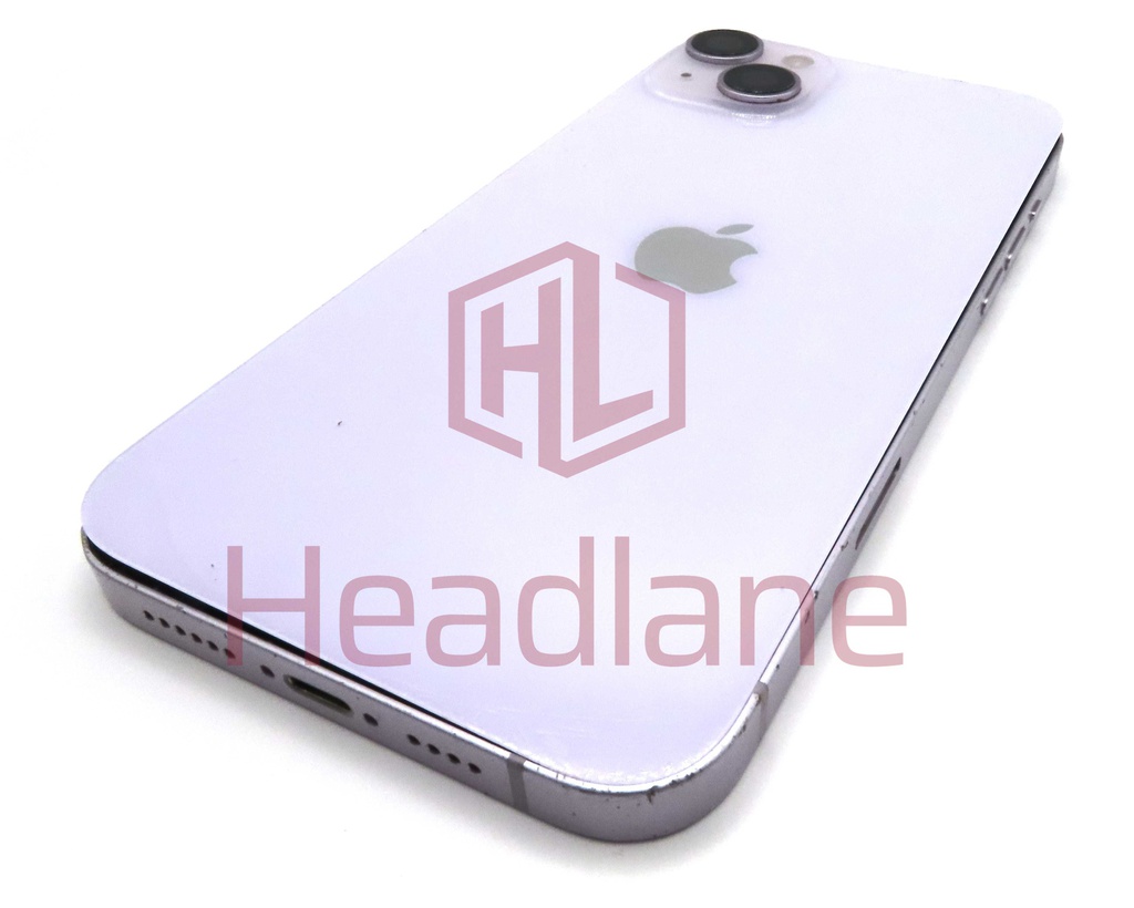 iPhone 14 Plus Back / Battery Cover + Small Parts - Purple (Pulled - Grade C)