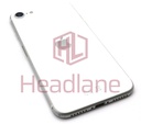 iPhone SE (2nd Gen) Back / Battery Cover + Small Parts - White (Pulled - Grade C)