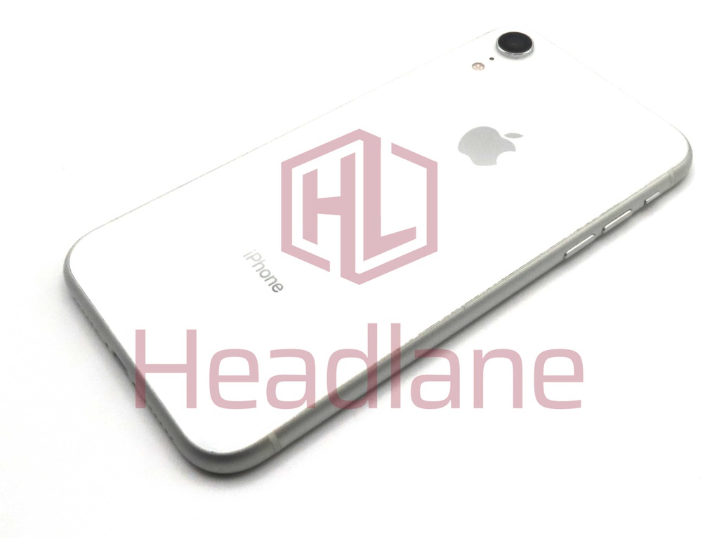 Apple iPhone XR Back / Battery Cover + Small Parts - White (Pulled - Grade C) (No Camera)