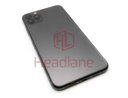 Apple iPhone 11 Pro Max Back / Battery Cover + Small Parts - Space Grey (Pulled - Grade B) (No Camera)