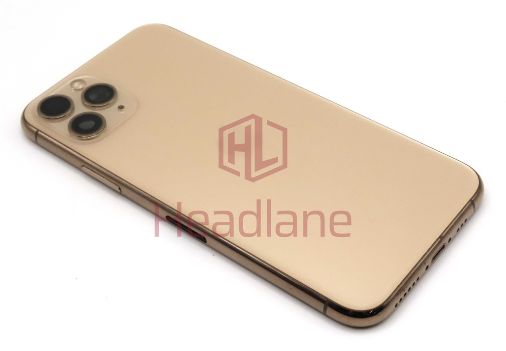Apple iPhone 11 Pro Back / Battery Cover + Small Parts - Gold (Pulled - Grade B) (No Camera)