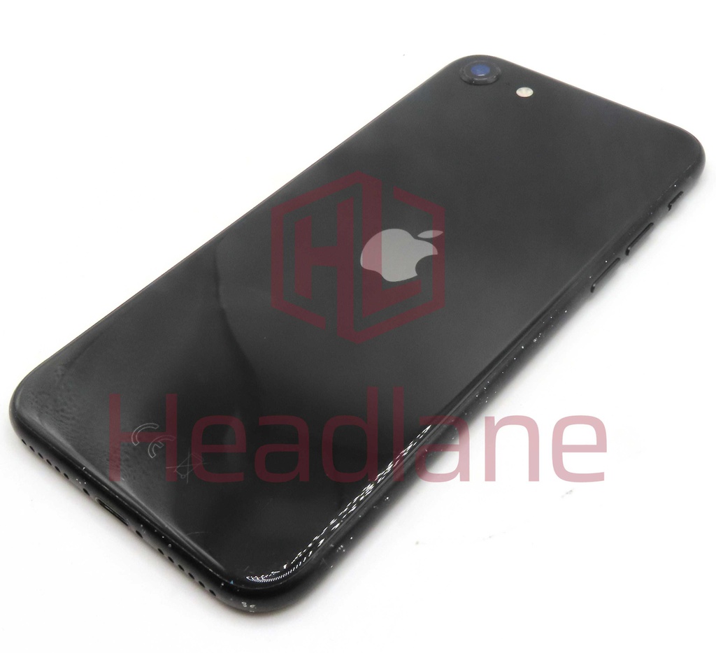 iPhone SE (2nd Gen) Back / Battery Cover + Small Parts - Black (Pulled - Grade C) (No Camera)