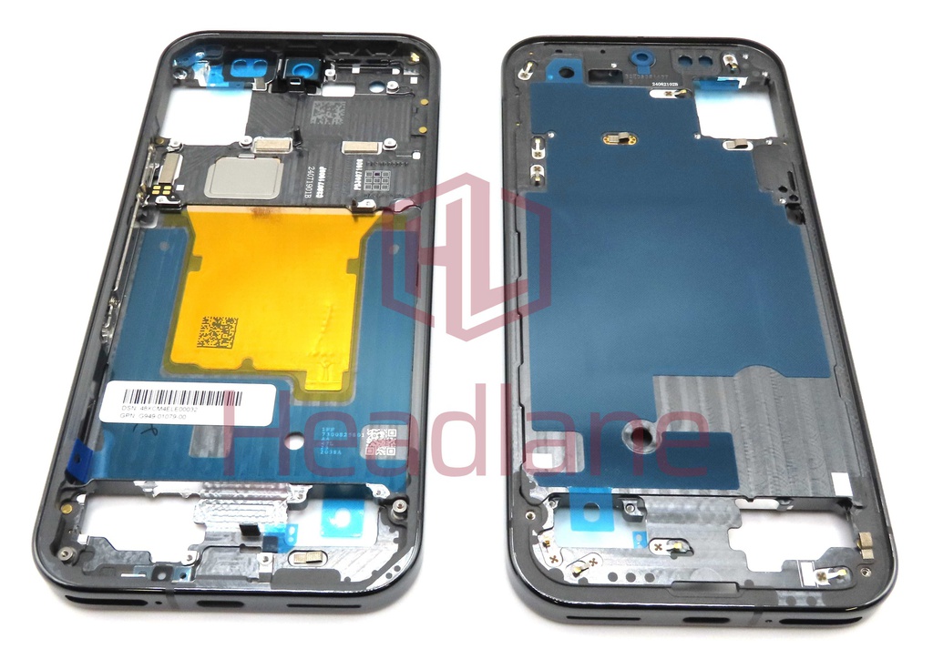Google Pixel 9 Pro Middle Cover / Chassis  - Obsidian / Black