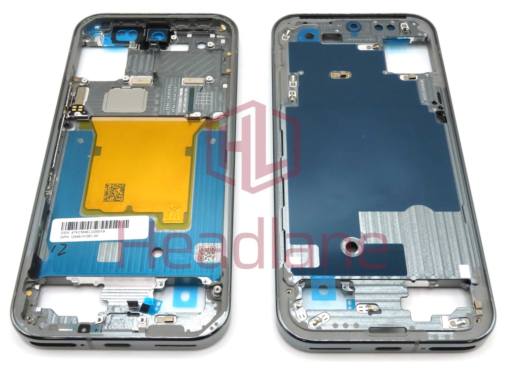 Google Pixel 9 Pro Middle Cover / Chassis  - Hazel / Grey