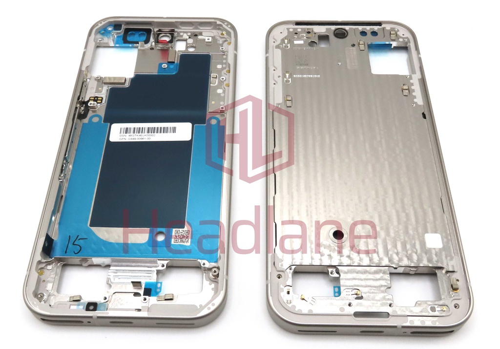 Google Pixel 9 Middle Cover / Chassis - Porcelain / White