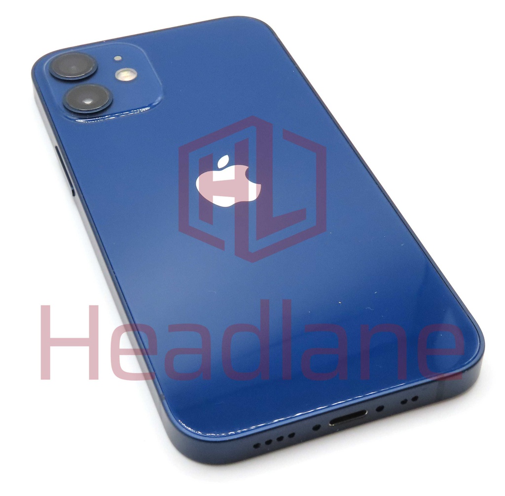 Apple iPhone 12 Mini Back / Battery Cover + Small Parts - Blue (Pulled - Grade A)