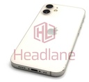 Apple iPhone 12 Mini Back / Battery Cover + Small Parts - White (Pulled - Grade C)