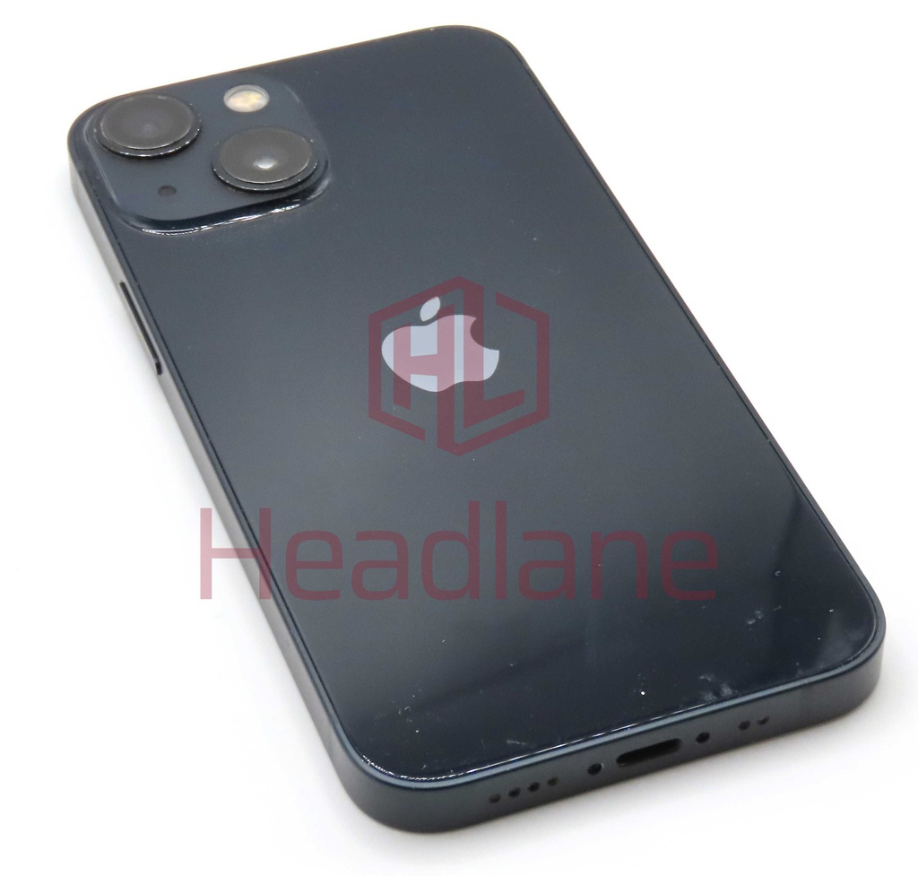 Apple iPhone 13 Mini Back / Battery Cover + Small Parts - Black (Pulled - Grade B)