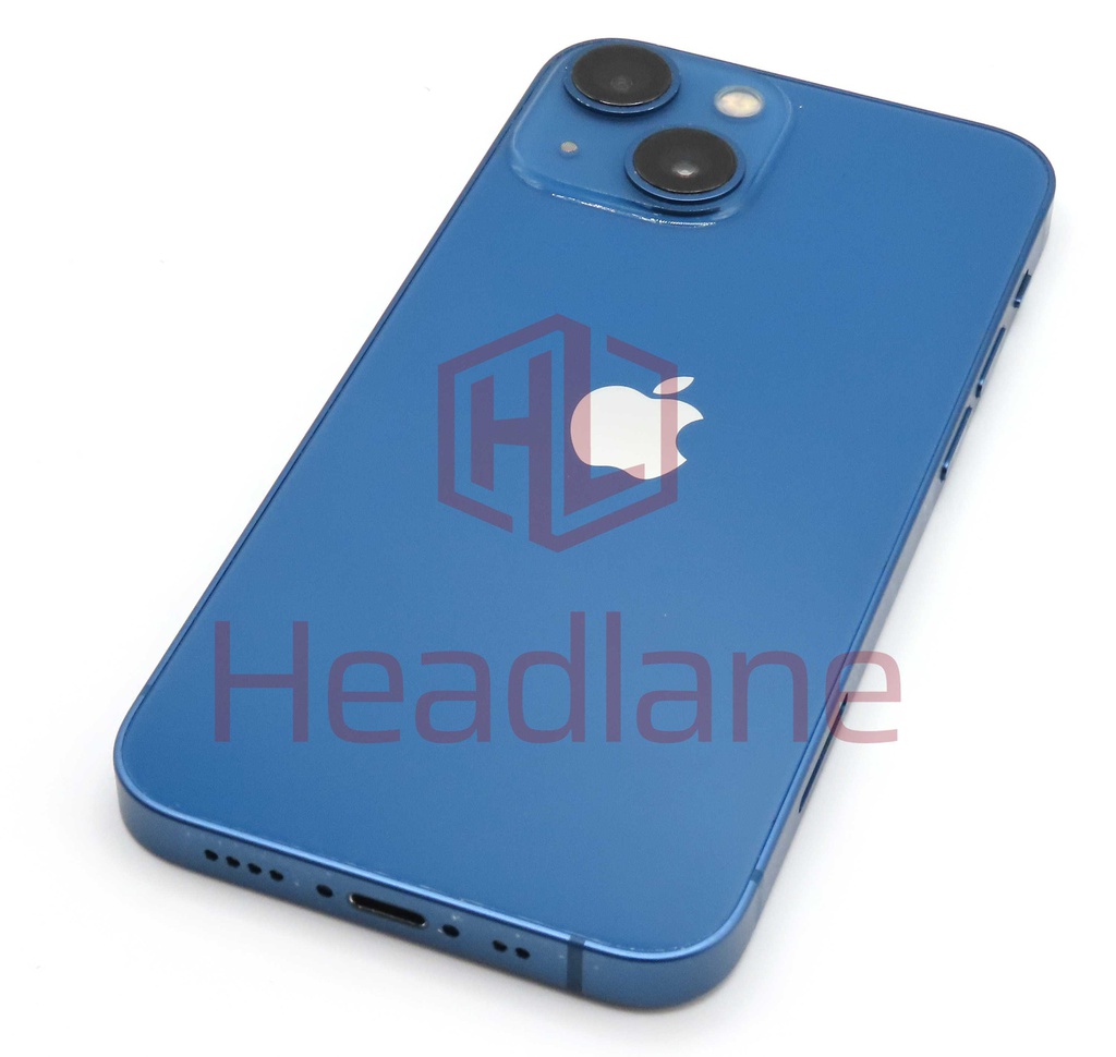 Apple iPhone 13 Mini Back / Battery Cover + Small Parts - Blue (Pulled - Grade B)